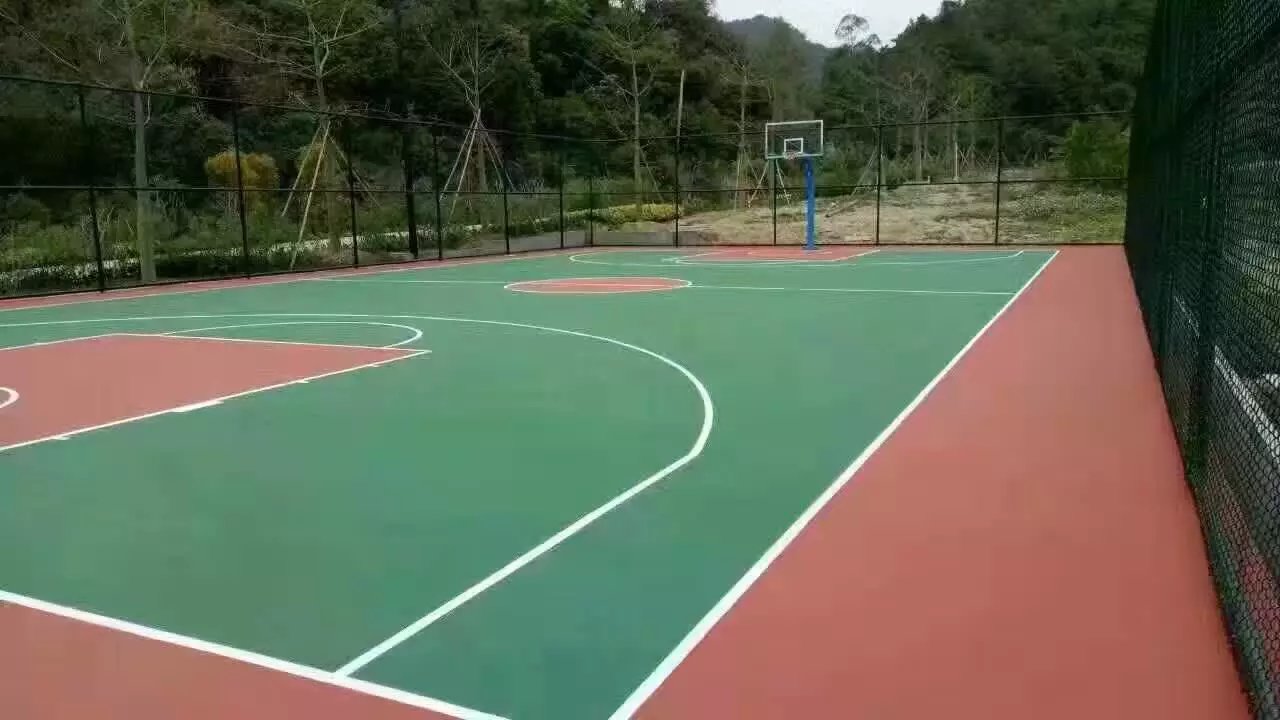 广州长隆集团清远丙烯酸篮球场完工！
