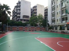 <b>硅PU篮球场——广东江门第三人民医院完工！</b>