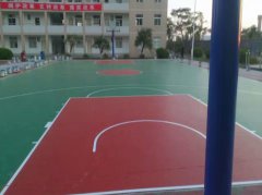 硅PU篮球场——湛江91841部队完工！