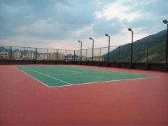硅PU网球场——广西灌阳县红豆杉五星级