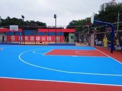 丙烯酸篮球场——广州市天河区洛克篮